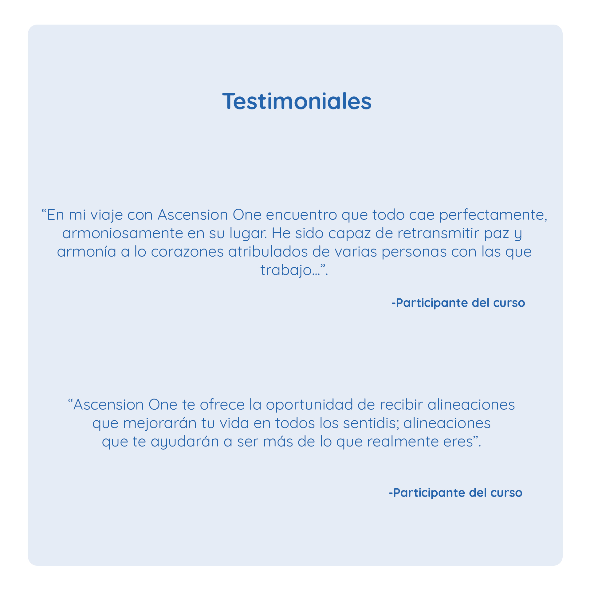 testimoniales